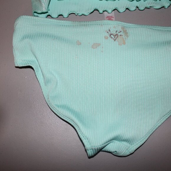 Blue 2 Pcs Justice Bikini Swsimsuit Size 14 - Picture 7 of 10